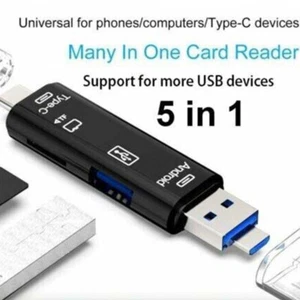SD Card Reader Tablet PC For Android Phone OTG to USB 2.0&3.0 Adapter Micro USB - Picture 1 of 13