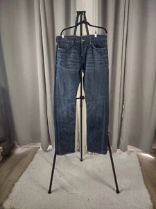 Jeans denim blu H&M Conscious & Denim dritto vita regolare 4 bottoni taglia 36X36 - Foto 1 di 11