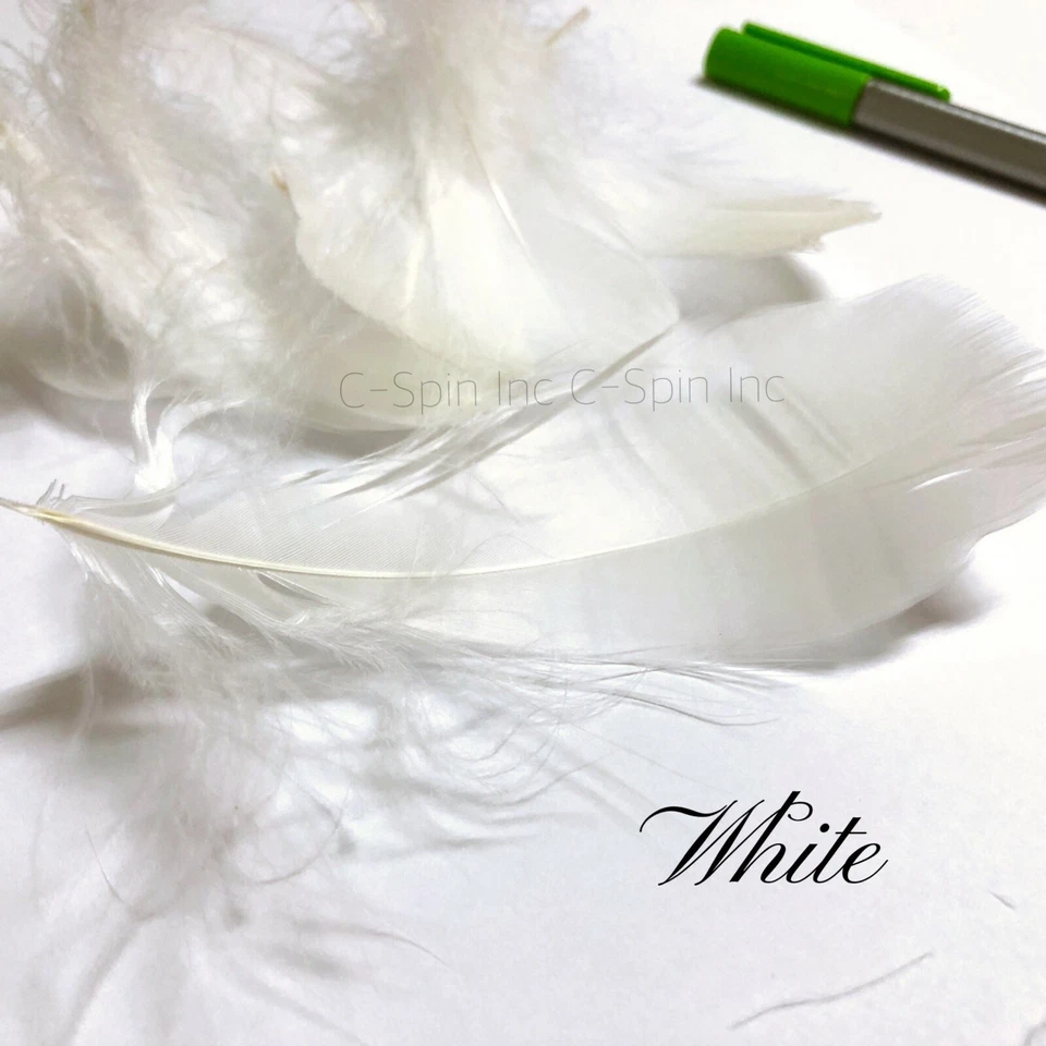 100x 3-5" satinadas de ganso plumas sueltas para hágalo usted mismo globo artesanía boda fiesta Foto 1 de 1