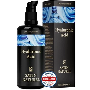 Satin Naturel Bio Hyaluron Serum 100ml Vegan Anti Falten Gesichtsserum Damen - Bild 1 von 8