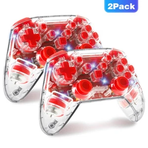 2 Pcs Wireless Switch Controller Pro Remote for Nintendo Switch/Switch Lite - Picture 1 of 9