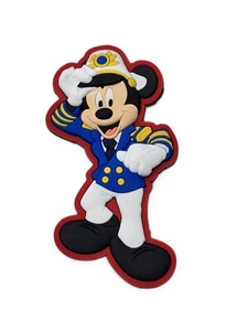 Captain Mickey Mouse Disney Cruise Line Magnet Wish Fantasy Treasure Magic - Picture 1 of 1