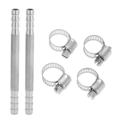 Conj. Conectores Manguera Aire/Agua/Aceite/Gas 5/16" 3.9" Plateado Acero 304 - Imagen 1 de 4