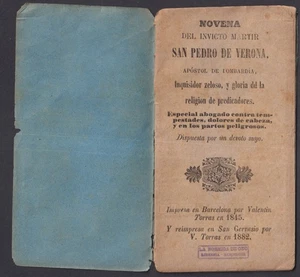 Libro antiguo de San Pedro de Verona Religión Católica antiguo - Imagen 1 de 3