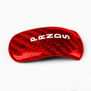 Cover Trim Gear Shift Knob Carbon Fiber Decoration Interior Protection - Picture 1 of 8