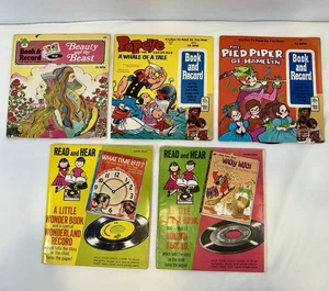Set Of 5 Vintage Vinyl Golden Storybook Records-See Pictures For Titles - Picture 1 of 6