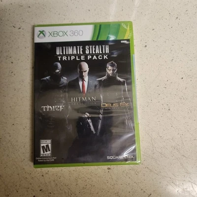 Ultimate Stealth Triple Pack Xbox 360 Sealed Thief Hitman Absolution Deus Ex - Image 1 of 2