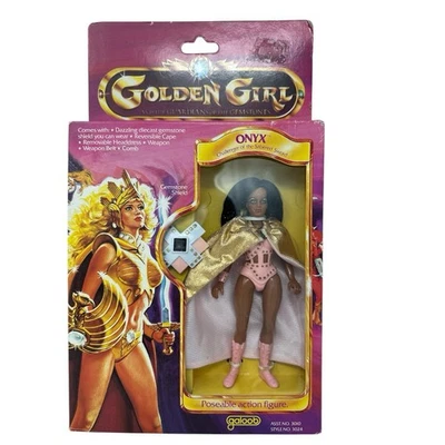 Golden Girl Onyx VTG 1984 Galoob Action Figure Guardians Of The Gemstones - Image 1 of 4
