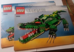 Lego 5868 Criaturas Feroces Creador Manual de Instrucciones Solo Sin Ladrillos - Imagen 1 de 3