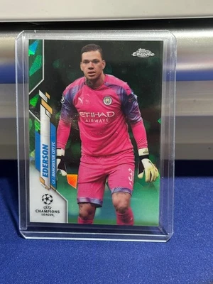 2019-20 Topps Chrome UCL Sapphire Edition Green Refractor /75 Ederson #89 - Image 1 of 2