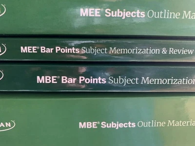 2025 2026 Kaplan Bar Exam Review UBE 4 Books SET MEE MBE Subjects Points+ Barbri - Image 1 of 2