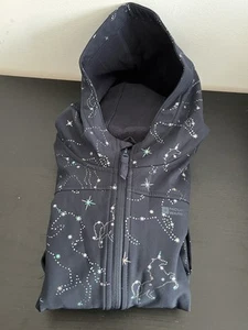 Chaqueta impermeable Mountain Warehouse negra unicornio exodus carcasa suave 9-10 años - Imagen 1 de 8