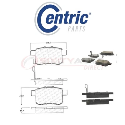 Centric Ceramic Disc Brake Pads w Shims for 2008-2012 Honda Accord 2.4L 3.5L se - Image 1 of 4