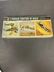 Revell 1/72 3 Pioneer Fighters of WWII #H-677:130 Vintage 1967 100% komplett - Bild 1 von 3