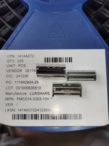 PMC074-3303-104-1H SFF-8654 Low Profile Female Seat SlimSAS 74P - Picture 1 of 4