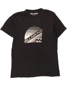 BILLABONG Mens Graphic T-Shirt Top Medium Black Cotton CK59 - Picture 1 of 3