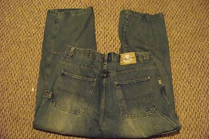 mens dtek faded medium wash carpenter denim jeans size 40 x 30 - Picture 1 of 5