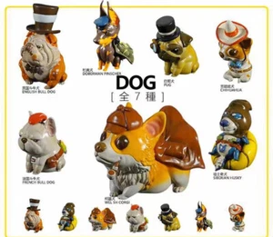 World Famous Dog Detective Painted Model Animal Limited Sculpture 7PCS New Stock - Picture 1 of 16