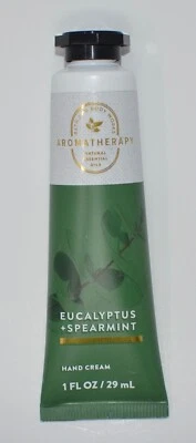 BATH & BODY WORKS AROMATHERAPY EUCALYPTUS SPEARMINT HAND CREAM LOTION 1OZ TRAVEL - Image 1 of 4