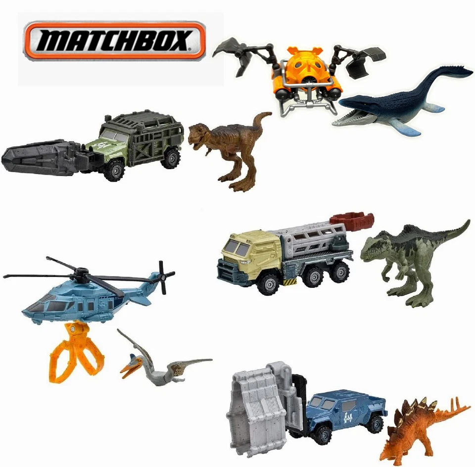 JURASSIC WORLD 2 FALLEN KINGDOM Tricera Tracker MATCHBOX - Dinosaur toy car - Image 1 of 4