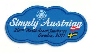 2011 World Scout Jamboree AUSTRIA / AUSTRIAN SCOUTS Contingent Woven Patch - Bild 1 von 2