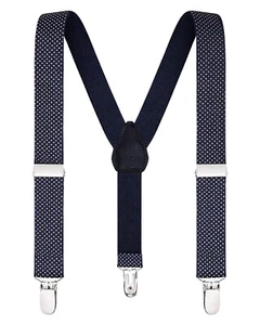 Buyless Fashion Kids Adjustable Suspenders Elastic Solid Color 1 Inch - Y Back - Picture 1 of 266