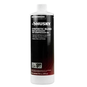 Synthetic Blend Non-Detergent Oil Air CompressorandOil-lubricated surface helps - Picture 1 of 3
