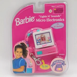 Vintage BARBIE Lights N' Sounds Micro Electronics Pack Pals P.C. Keychain - Picture 1 of 3