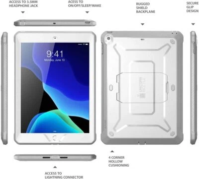 For Apple iPad 9/8/7/6/5th Gen SUPCASE UBPro Multi-layered Case Full Body Cover - Image 1 of 4