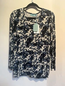 Blue Illusion 3L (18-22) Blue abstract T BNWT - Picture 1 of 6
