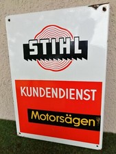Original Emailschild STIHL KUNDENDIENST MOTORS&Auml;GEN um 1960