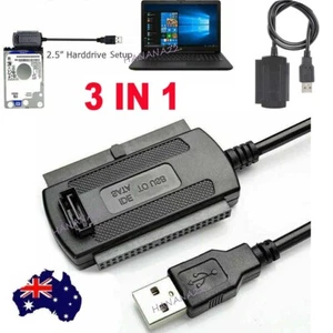 SATA/PATA/IDE to USB 2.0 Adapter Converter Cable For 2.5 3.5'' Hard Drive Disk - Picture 1 of 13