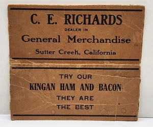 C.E. Richards General Merchandise Store Partial Display Box - Sutter Creek, CA - Picture 1 of 4