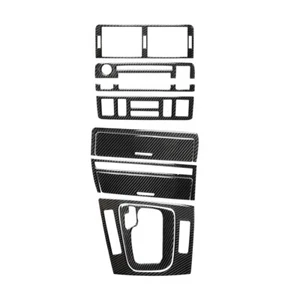 8Pcs Carbon Fiber Center Console Sticker Trim Kit For BMW 3 Series E46 1998-05 - Picture 1 of 9