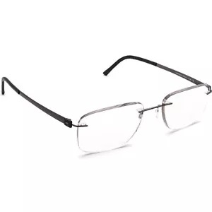 Silhouette Occhiali 4446 6061 5452 Gunmetal/Nero senza montatura Austria 52-19 145 - Foto 1 di 9