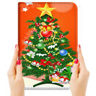 ( For iPad Mini 1 2 3 4 5 ) Art Flip Case Cover P23493 Christmas Tree