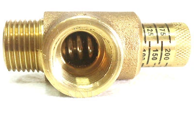 NNI 1/2" NPT Calibrated Pressure Relief Valve 50-200 Psi Adjustment BPR050C - Image 1 of 4