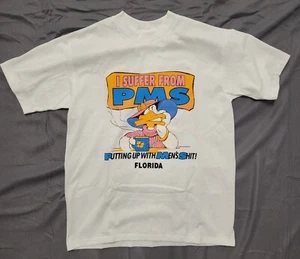 90s Single Stitch Murina's Best T-Shirt Sz L PMS Florida Air Waves Made in USA - Picture 1 of 9