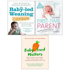 Baby led weaning, first time parent and baby food 3 Books Collection Set NEW 