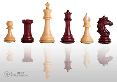 The Cremona Luxury Chess Set - Pieces Only - 4.4" King - Blood Rosewood - Image 1 of 4