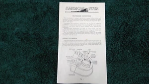 AMERICAN FLYER M3191 SINGLE HANDLE 6B 16C 17B TRANSFORMER INSTRUCTION COPY - Imagen 1 de 2