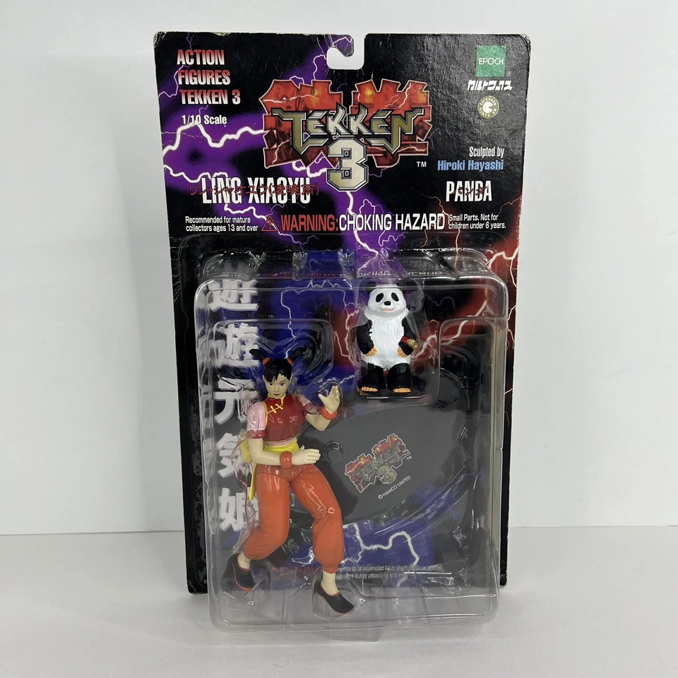 Tekken 3 Ling Xiaoyu & Panda Action Figure 6in Hiroki Hayashi Epoch 1998