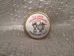 2014 US Open Pinehurst No 2 Peg White Ball Mark Martin Kaymer Michelle Wie - Bild 1 von 2