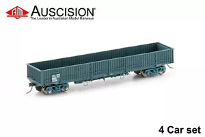 Auscision (NOW-13) NOBX Open Wagon, PTC Blue - 4 Car Pack - HO Scale - Picture 1 of 1