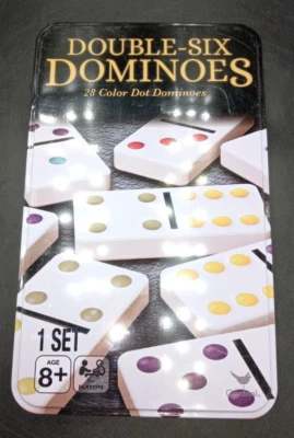 Double six dominoes in can 28 dominoes 8+ Spin master games - Image 1 of 4