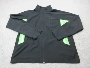 Nike Sweater Girls Large Black Full Zip Long Sleeve Logo Youth Kids - Picture 1 of 13