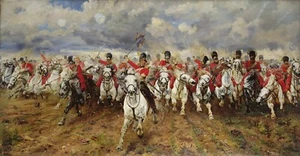 Elizabeth Thompson : "Scotland Forever!" (1881) — Giclee Fine Art Print - Picture 1 of 7