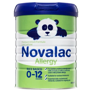 Novalac Allergy Premium Infant Formula 800g Rice Based Low Lactose 0-12 Months - Picture 1 of 1