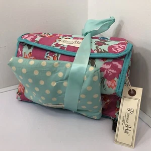 Primrose Hill London - 3 Piece Zippered Makeup Bag Set & Hair Brush Case - NWT - Picture 1 of 10