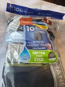 Hanes Boys Tagless 10 boxer briefs Sze Small. Wicking Cool Comfort Fabric - Picture 1 of 3